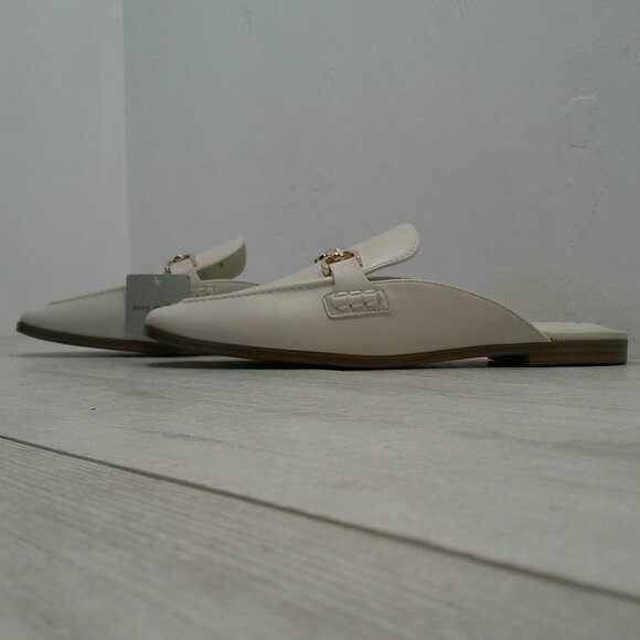 Women's Sandy Mule Flats Minimalist Slides with Gold Bit Size 9 M - Picture 11 of 11